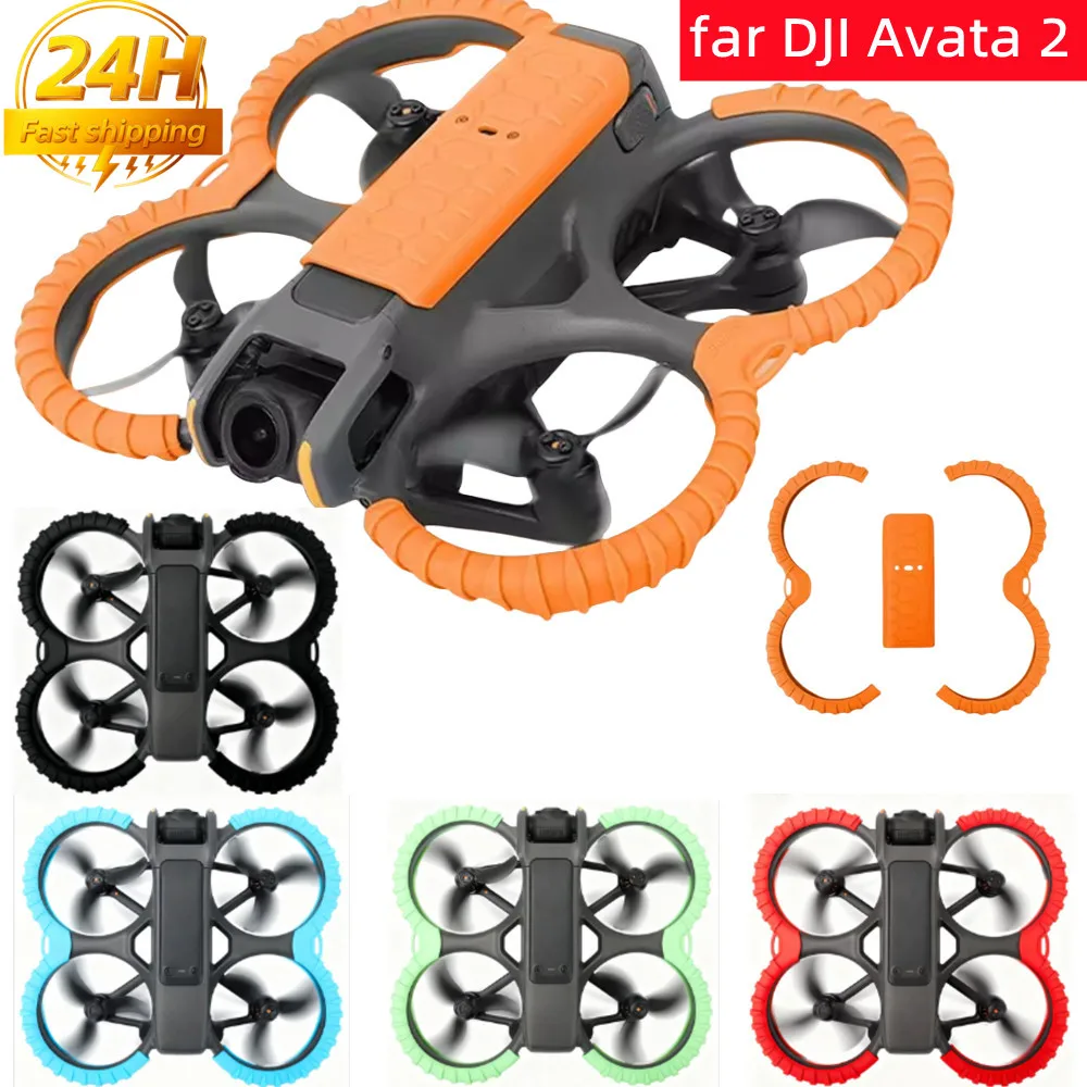 

Комплект защиты FANGTUOSI для DJI Avata 2 — защита пропеллера, защита от столкновений, бампер с крышкой для дрона, аксессуары