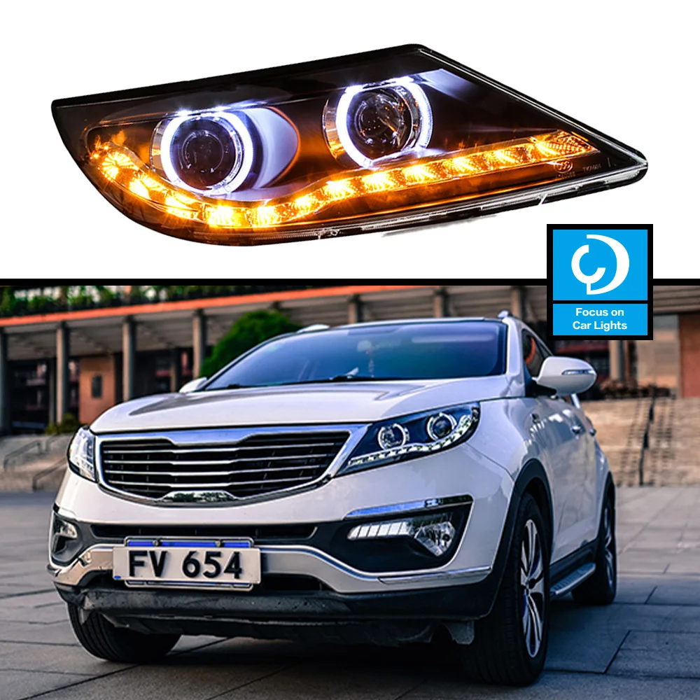 Faro anteriore per auto per fari Kia 2011-2014 Sportage R LED faro Styling indicatore di direzione dinamico accessori automobilistici