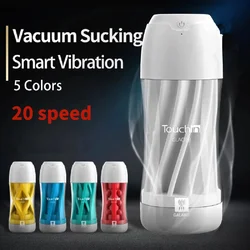 Vibrador inteligente de succión de vacío para hombres, estimulador de pene, Vagina Real, culo, ventosa, copa de masturbación para adultos, Juguetes sexuales