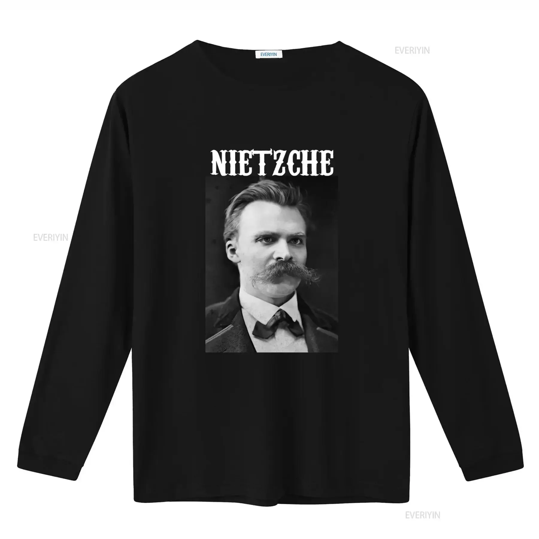 Friedrich Nietzsche Philosophy T shirt Ideal for Thinkers Enthusiasts vintage Washed Soft fashion Versatile Breathable