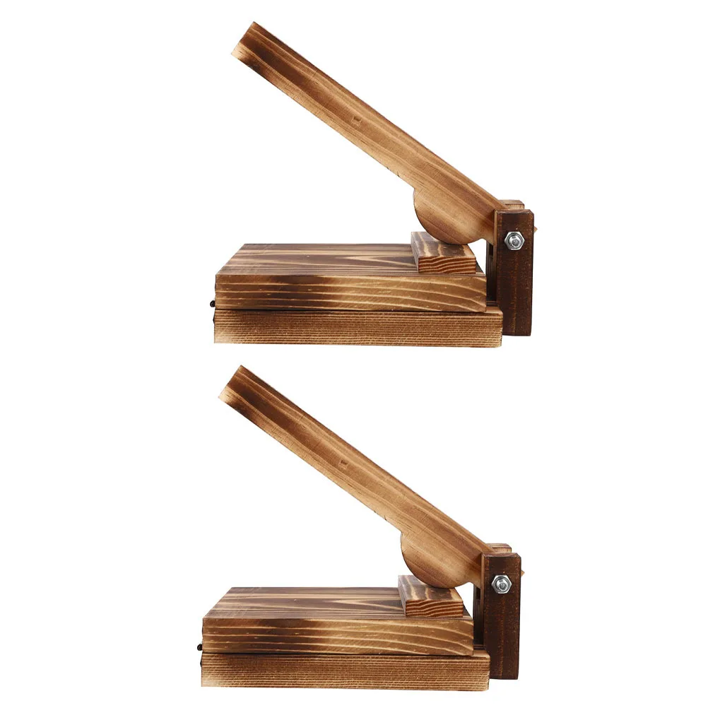 

2Pcs Dumpling Skin Press Wooden Dough Presser Household Manual Dumpling Pressing Tool Kitchen Accessory Professional Usage