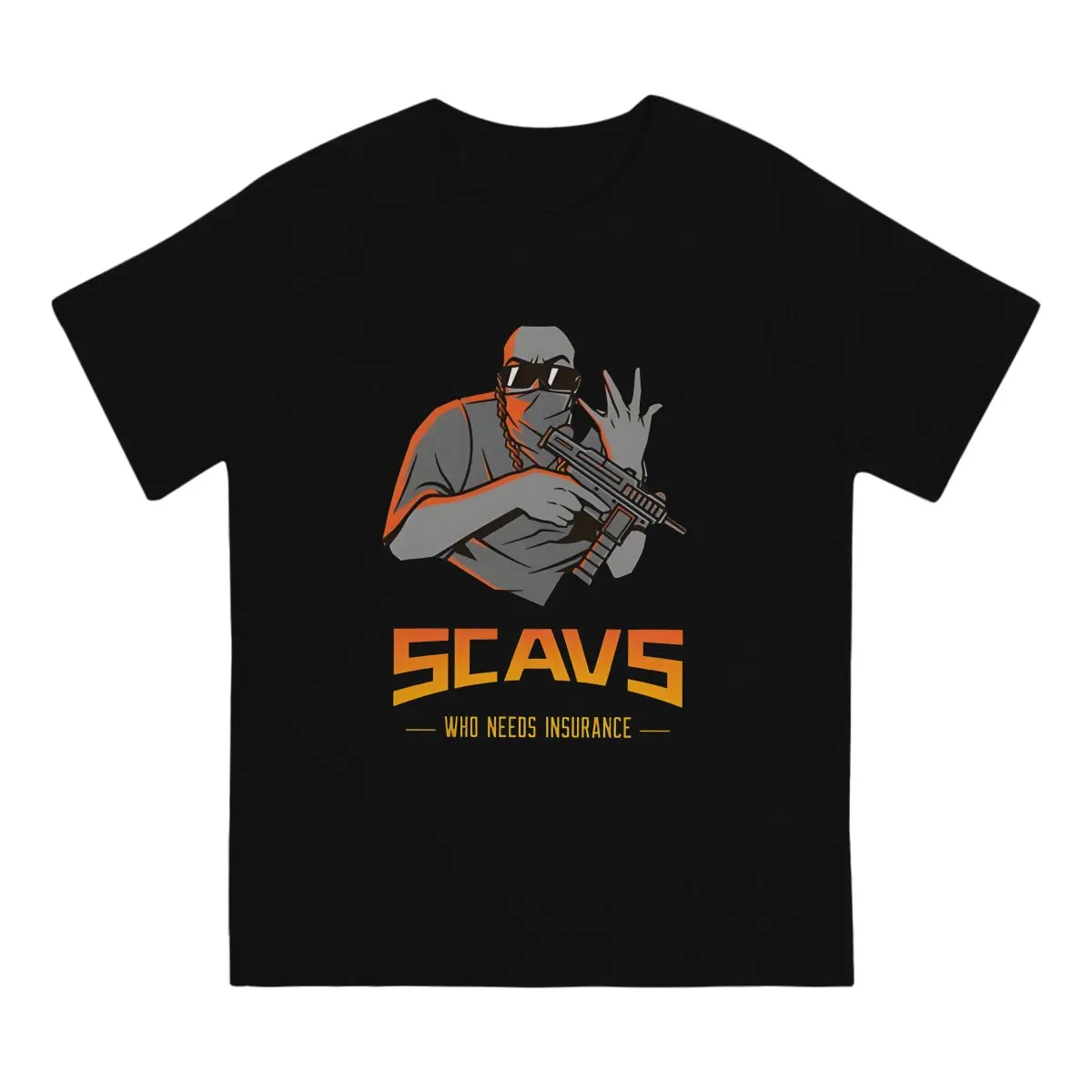 Scavs Escape From Tarko Men TShirt Tarkov Crewneck Short Sleeve Fabric T Shirt Funny High Quality Gift Idea