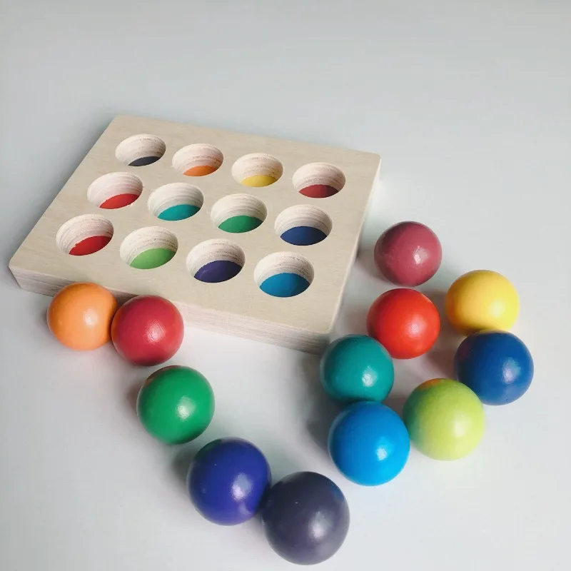

Children's color and shape classification Learning 1pc box Exercise Fine hands-on brain cognitive puzzle class