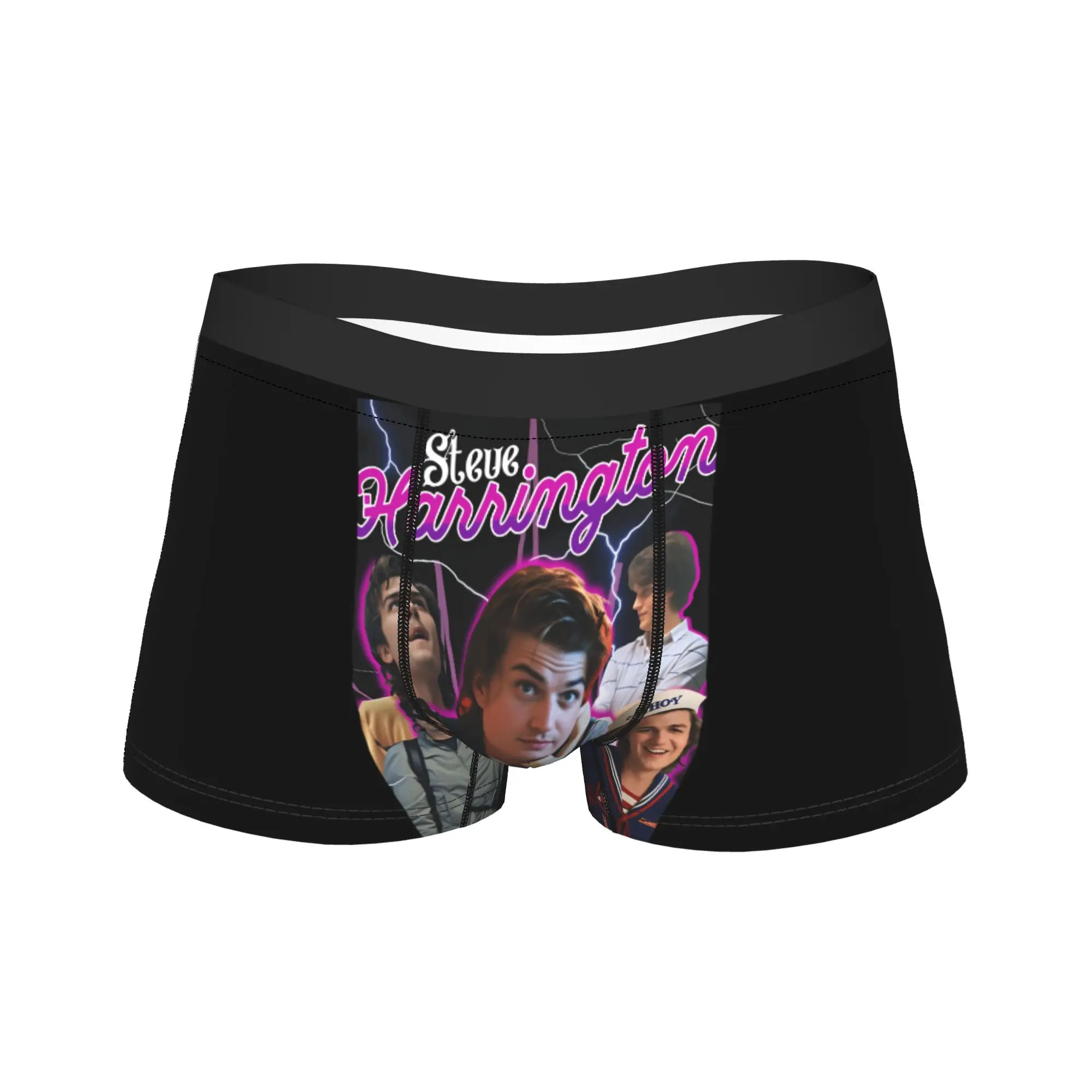 

Steve Harrington Underwear Comfortable Underpants Custom Shorts Briefs For Male 3D Pouch Oversize Trunk