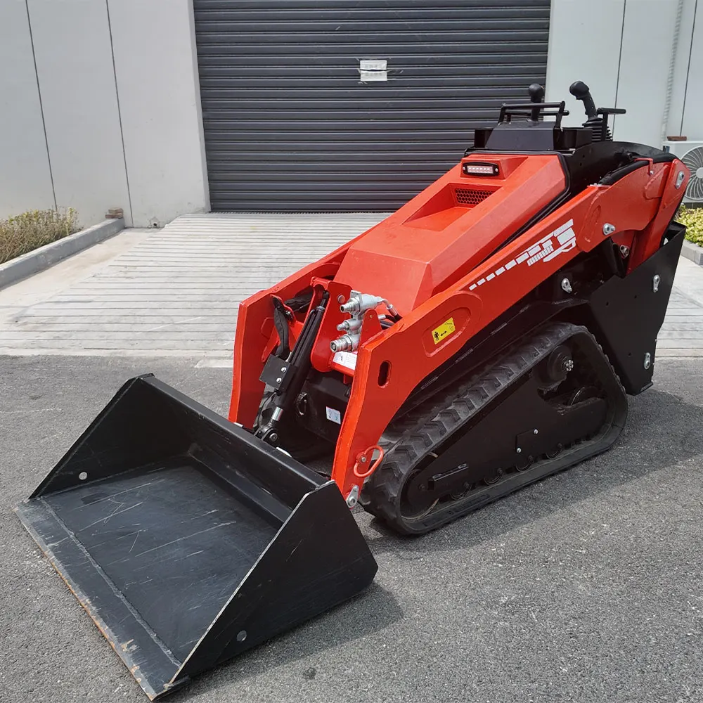 Skid Steer Loader Low Hours  l Mini Track Loader With Bucket Rubber Track Attachments for Farm Construction Work