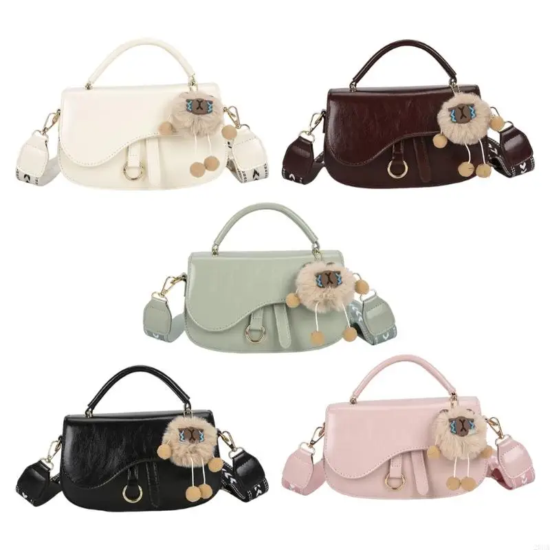 

Contemporary Crossbody Purse Detachable Decors Ergonomic Women’s Shoulder Bag 20CA