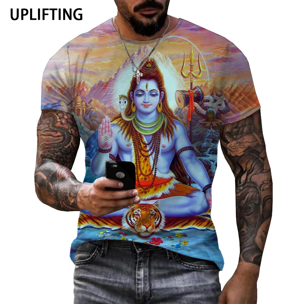 New Hindu God Lord Shiva T Shirt Men Women Hinduism Vishnu 3D Printed T-shirt Summer Casual Streetwear Oversized Tops