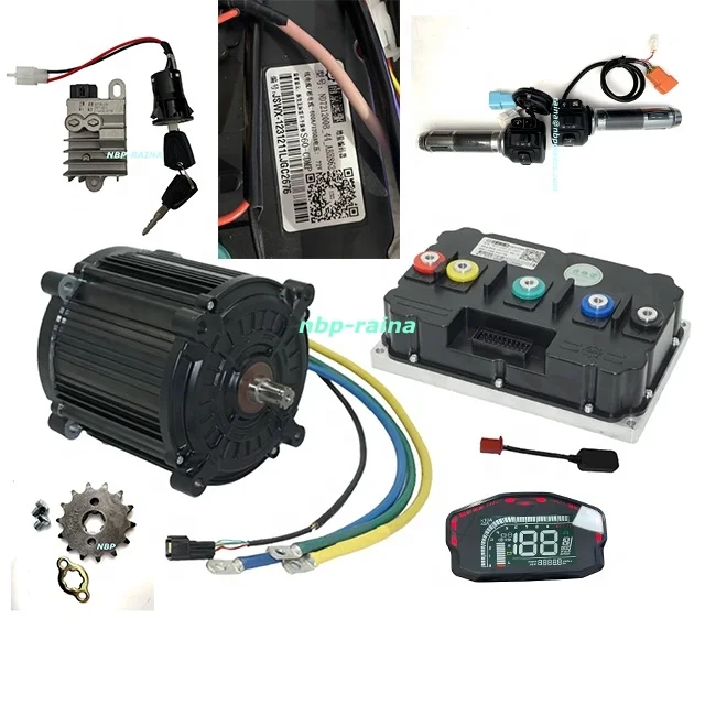 

QS180 90H 72V 84V 96V 8000W Mid-Drive Encoder Electric Motor Kits With FarDriver ND72850/ND961200/ND841200/ND961800 Controller