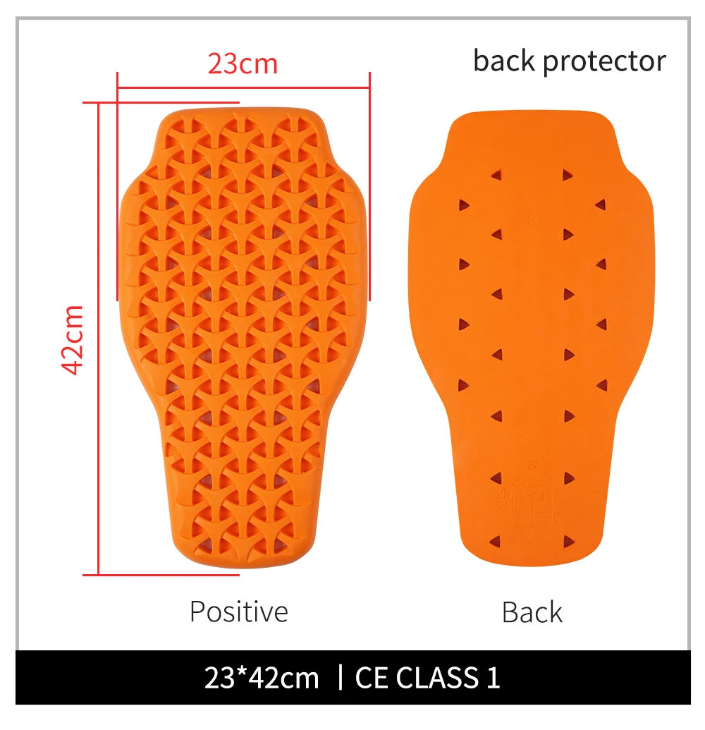 Защитная накладка на заднюю панель мотоцикла WOSAWE, дышащая вставка для защиты спины, гоночный бронированный, аксессуары для защиты спины
