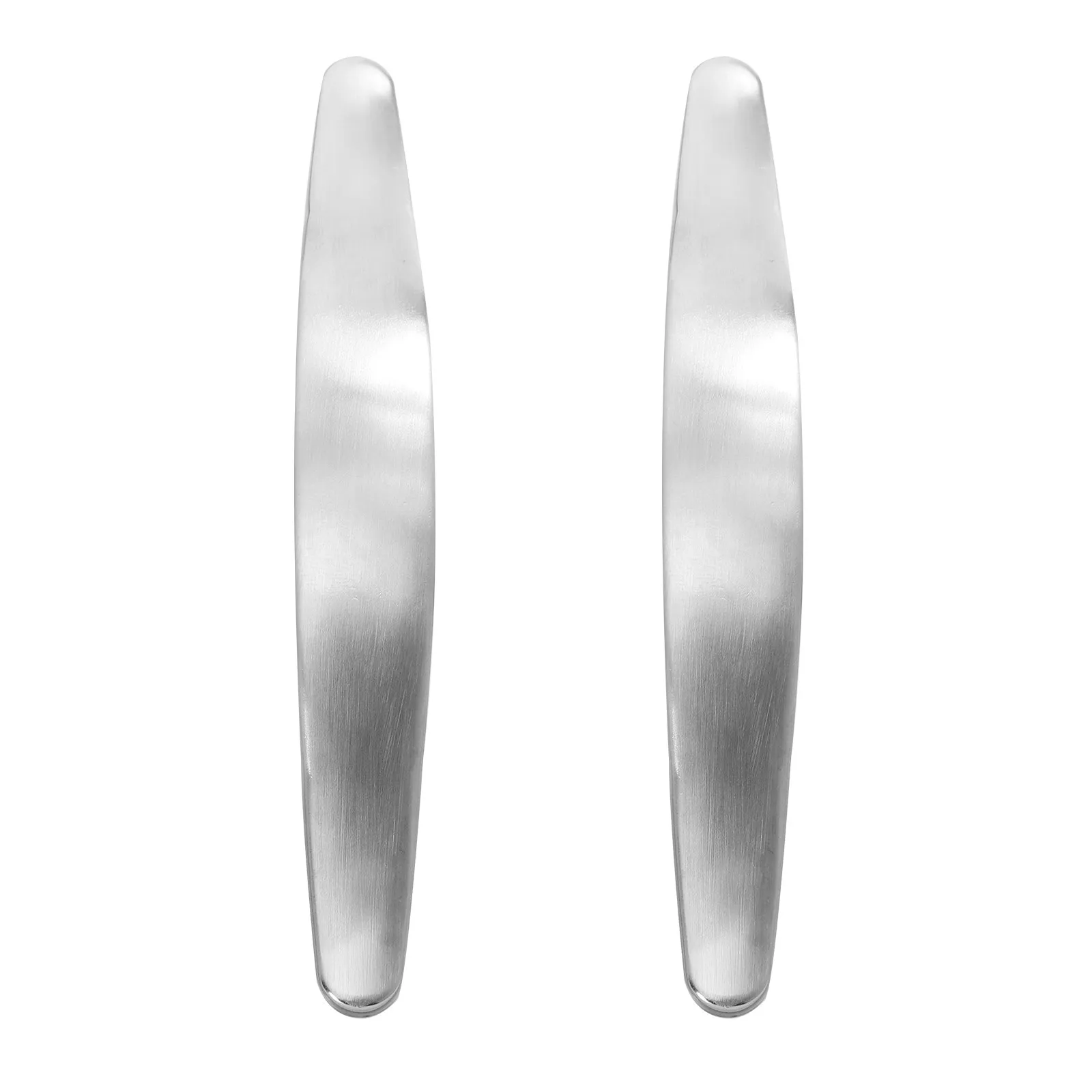 2Pcs Stainless Steel Furniture Pull Handles Elegant Smooth Polished Cabinet Wardrobe Drawer Dresser Kitchen Bathroom Handles