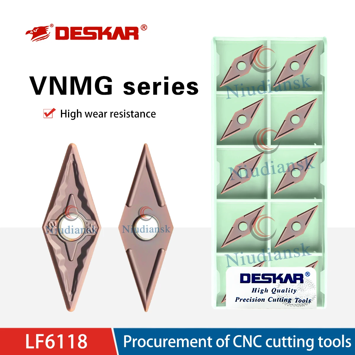 

VNMG160404 VNMG160408 MS HS LF6118 CNC Lathe Rhombus Outer Circular Cutting Turning Inserts Processing Stainless Steel Special