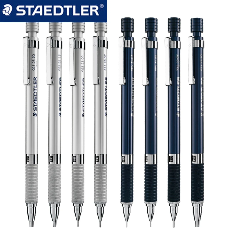 독일 STAEDTLER 925 25/35 금속 막대 드로잉, 자동 이동식 연필, 금속 막대 드로잉 연필, 0.3, 0.5, 0.7, 0.9