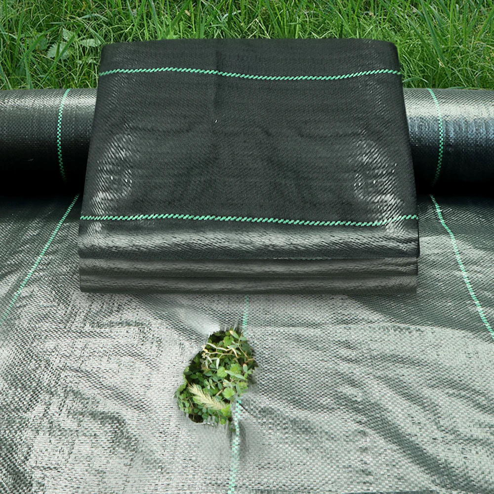 

Weed Barrier Fabric Heavy Duty Woven Weed Control Fabric Non-Slip Outdoor Rubber Floor Mats Weed Block Polyethylene Ground Cover