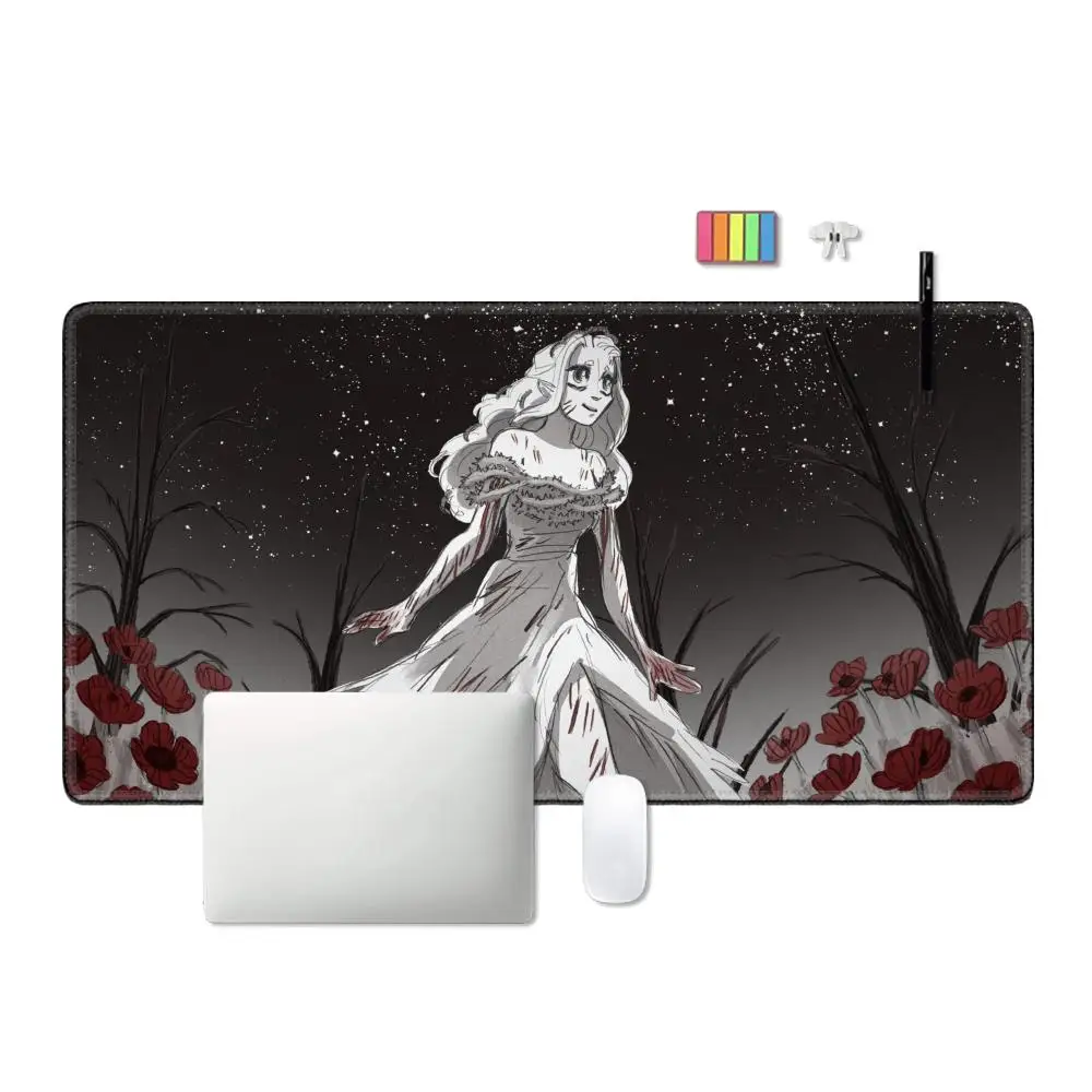 Alfombrilla de ratón antideslizante con bloqueo de borde de goma, alfombrillas de juego, juego de aventura de Thriller, Slay the Princess para ordenador portátil y PC