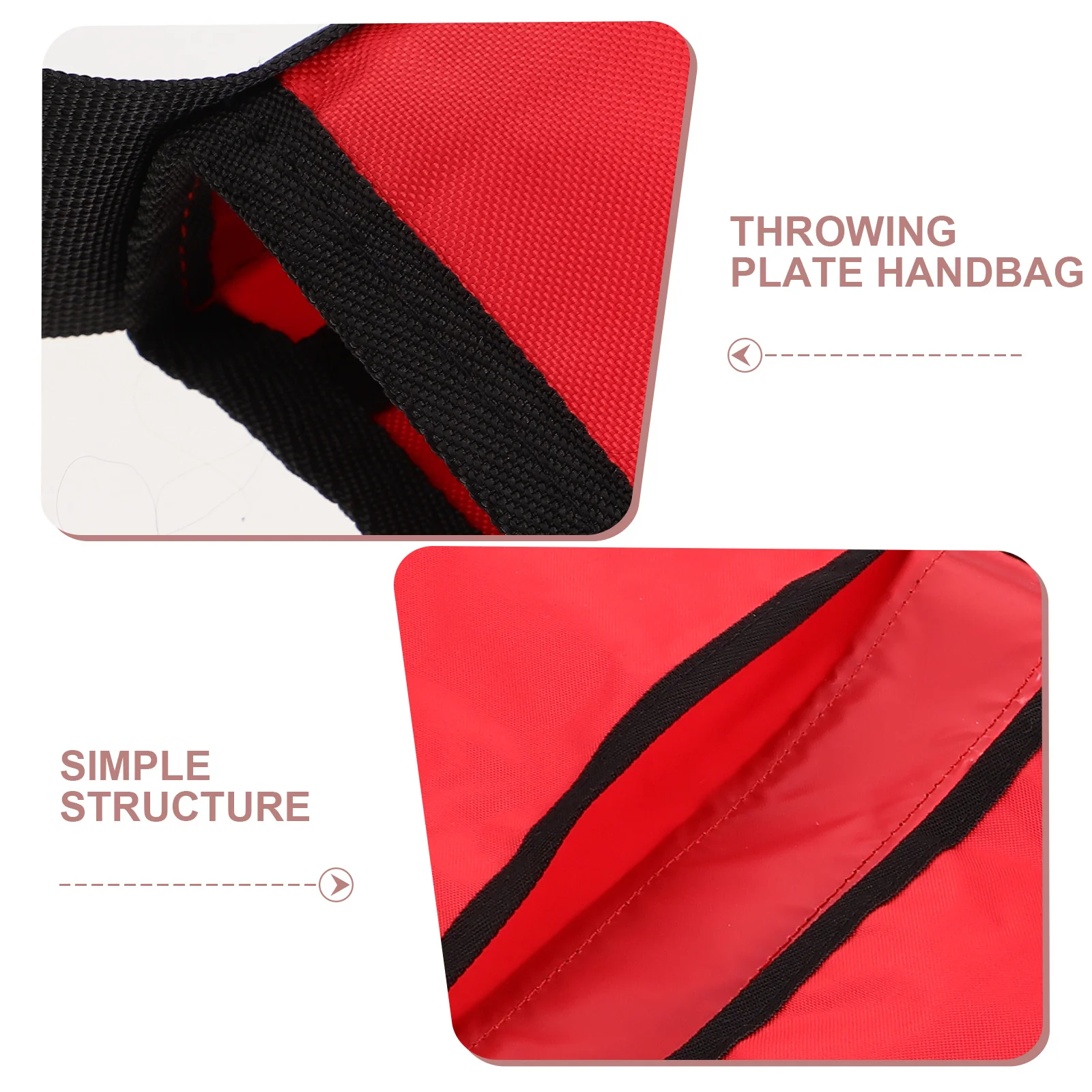 Discus Storage Bag 23x10inch Oxford Cloth Lightweight Portable Carrier Pouch for Athletes Outdoor Sports Training Gear Organizer