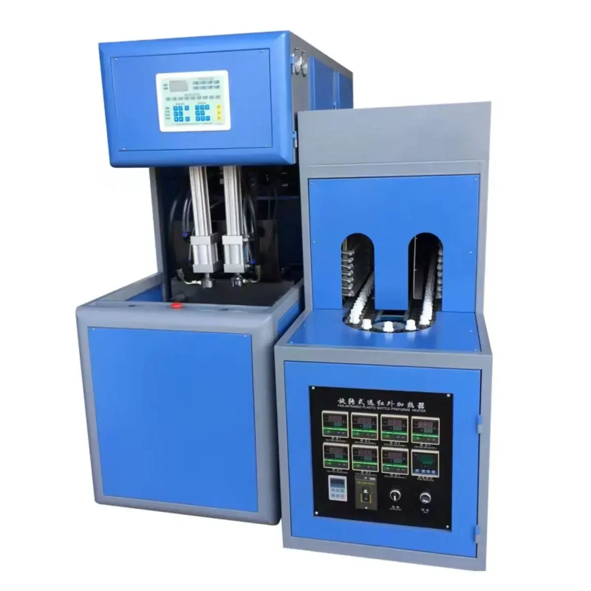 Injection Plastic Blow Moulding Machine PET Jar Blower Bottles Blowing Making Semi Automatic Blow Molding Machine