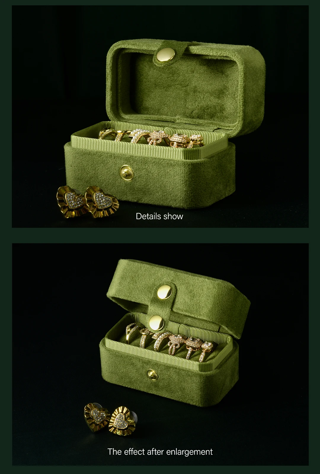 TAIMY Mini Plush Velvet Ring Jewelry Box Portable Travel Storage Case Free Support Custom Logo Service Jewelers Packaging Boxes