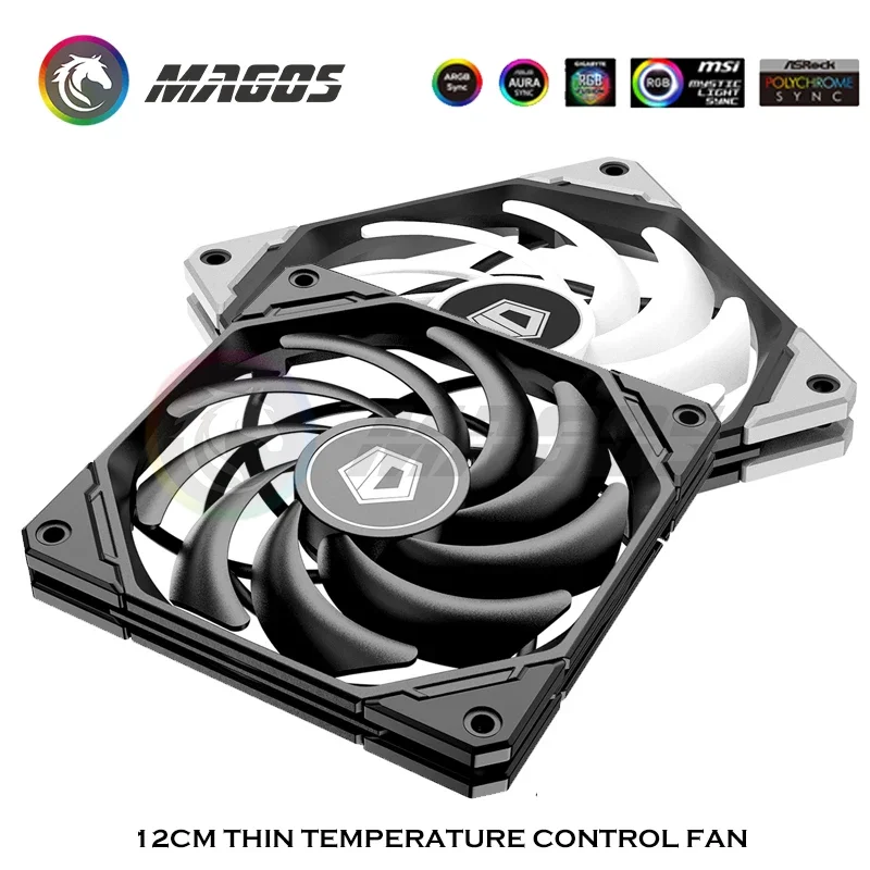 120MM PWM Cooling Fan 15mm Thin CPU Cooler Radiator For Water Cooling system PC Gamer DIY Cabinet MOD Computer Case Slim Fan