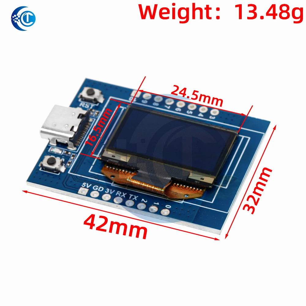 MINI ESP32-C3 Dev Board (2.4G WiFi/BT 4): 0.96