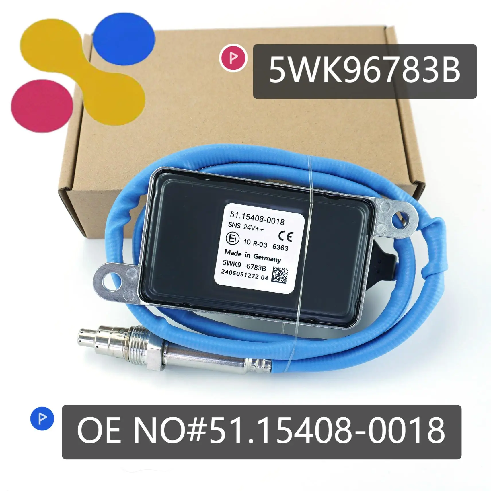 5WK96783B 51.15408-0018 Car 24V Nitrogen Nox Oxygen Sensor For NGK Probe High Quality Chip For M-an Euro6 Trucks 51154080018