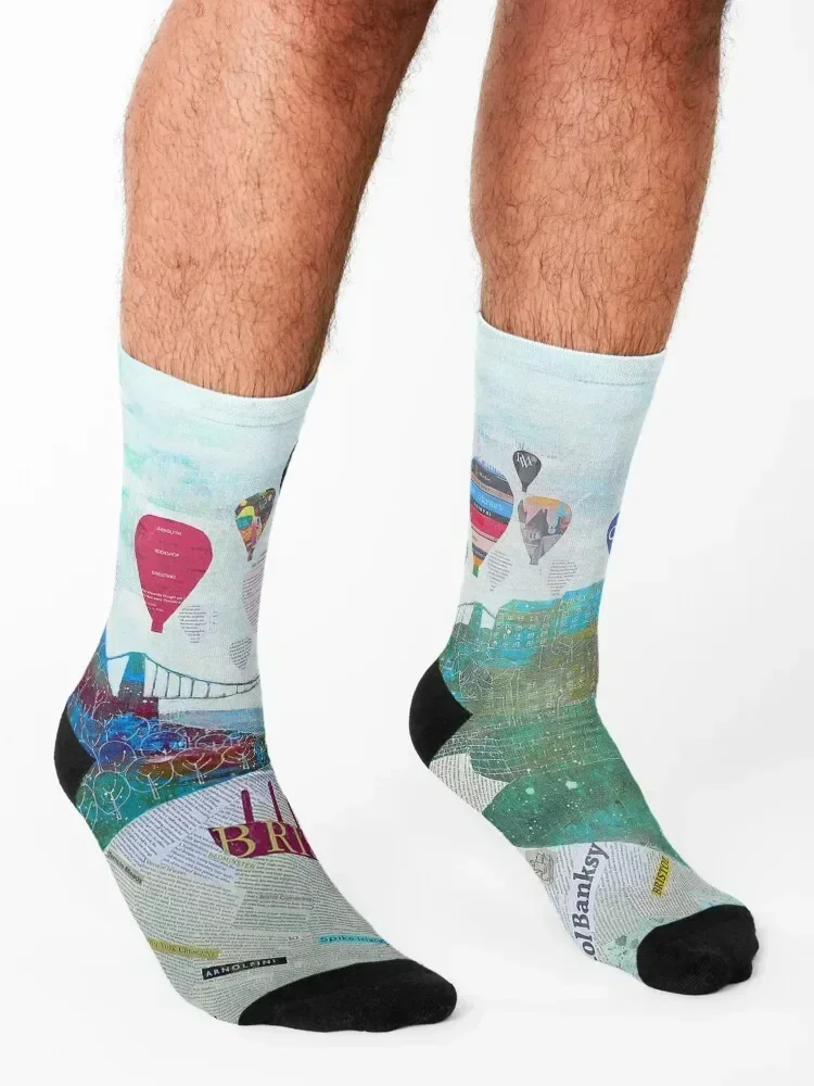 Wow! Bristol Socks sheer snow christmas stocking football Socks For Women Men's