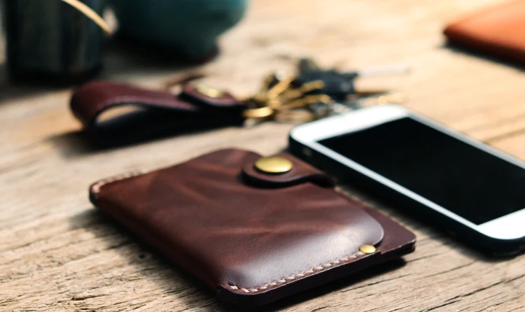 핸드메이드 정품 가죽 카드 홀더, 남성 카드 ID 홀더, 가죽 슬리브, 여성 카드 지갑, 신용 카드 케이스, 럭셔리, 신제품