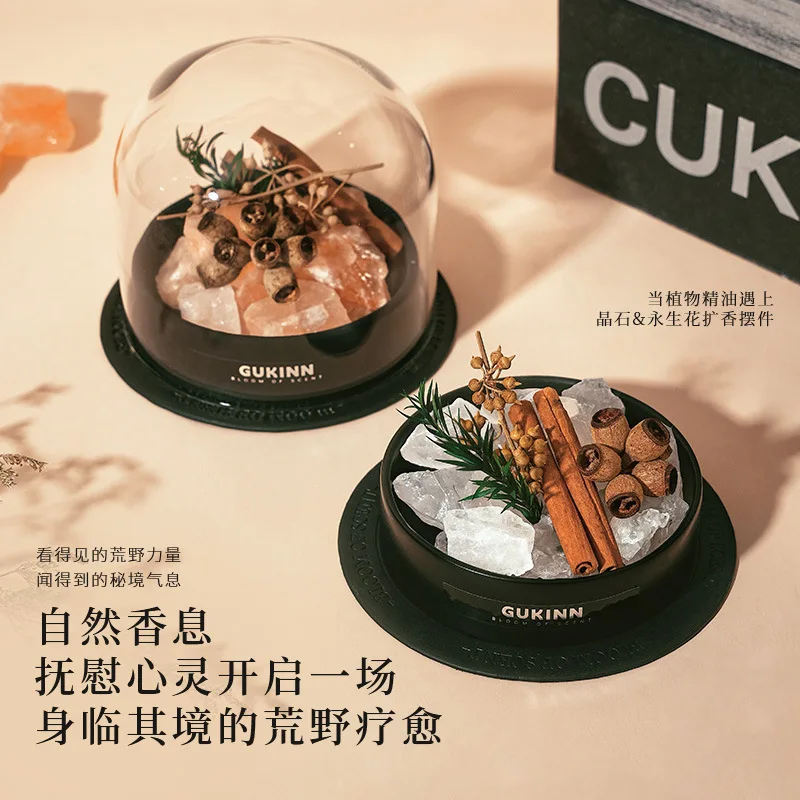 

Wilderness Secret Aromatherapy Ornament Gift Box Aromatherapy Essential Oil Diffuser Stone Birthday Gift for Women Practical Fra