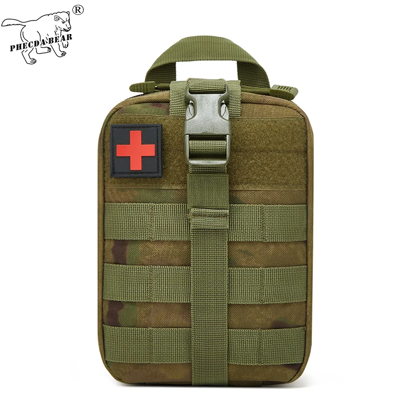 

PHECDA military gear A-tacs FG camo MOLLE system outdoor survival small bag military medical pouch first aid kit tactical pouch