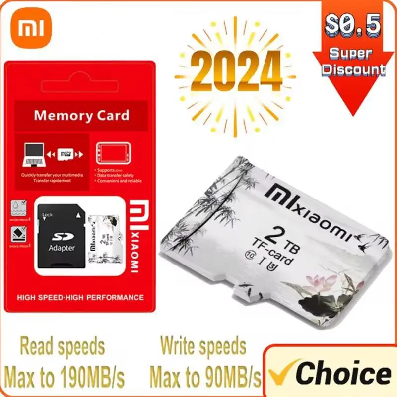 Scheda di memoria Xiaomi Mini scheda Micro SDXC classe 10 32GB 64GB 128GB 256GB U3 4K scheda Flash SD TF ad altissima velocità per fotocamera PC