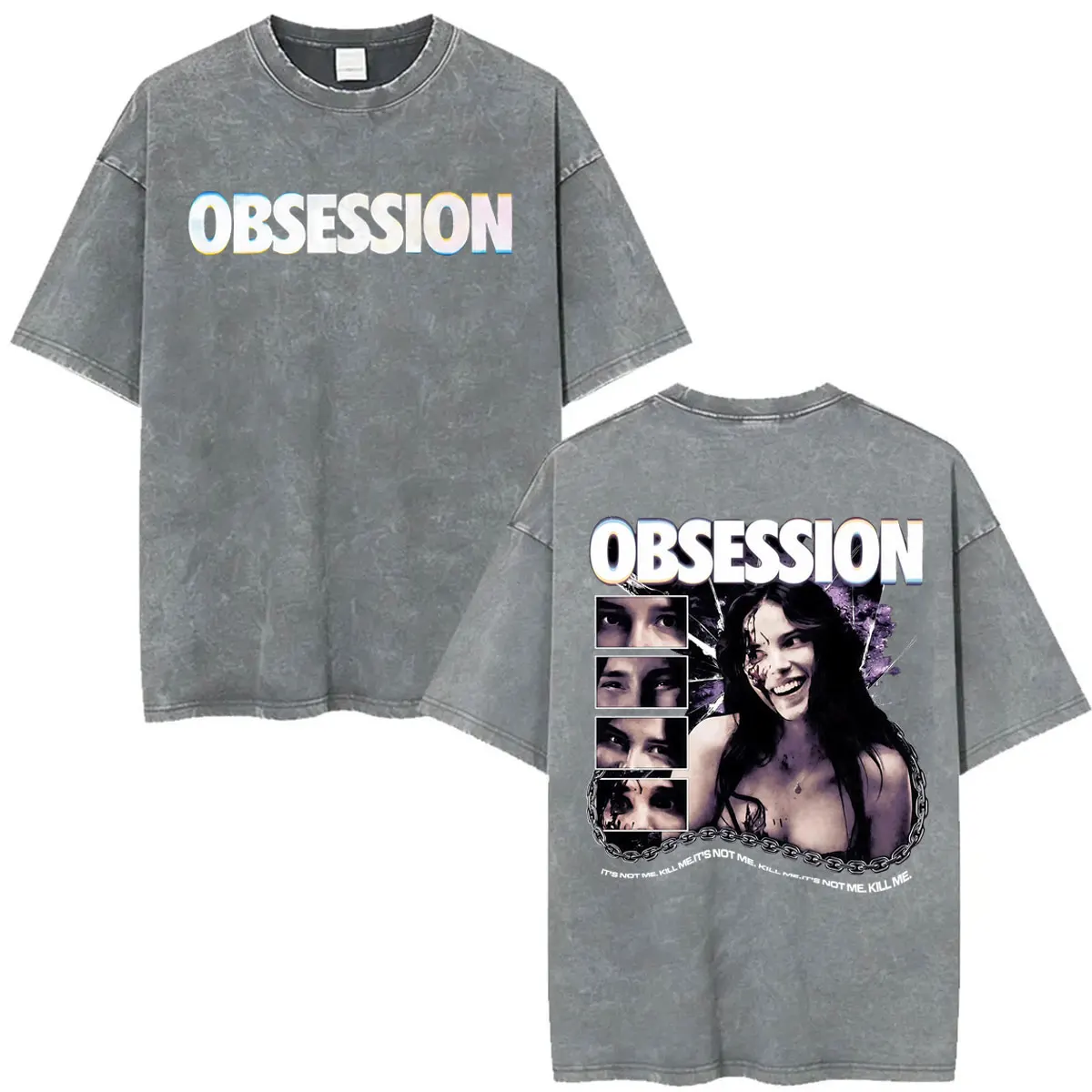 Obsession Horror One Wish Willow 2026 Movie Vintage Washed T-shirts Unisex Fashion Classic T Shirts Men Oversized Cotton T Shirt