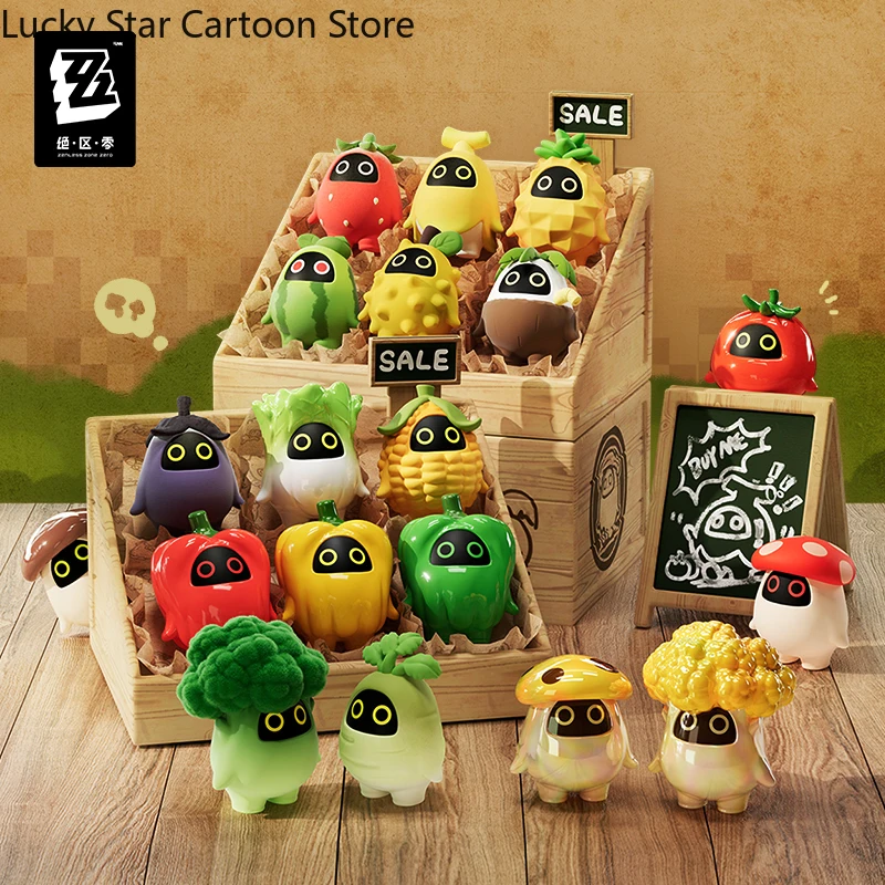 Presale الرسمية Zenless منطقة صفر ZZZ الخضار Bangboo PVC الشكل صندوق أعمى صغير Kawaii هدية عيد ميلاد تأثيري عيد الميلاد عيد الهالوين