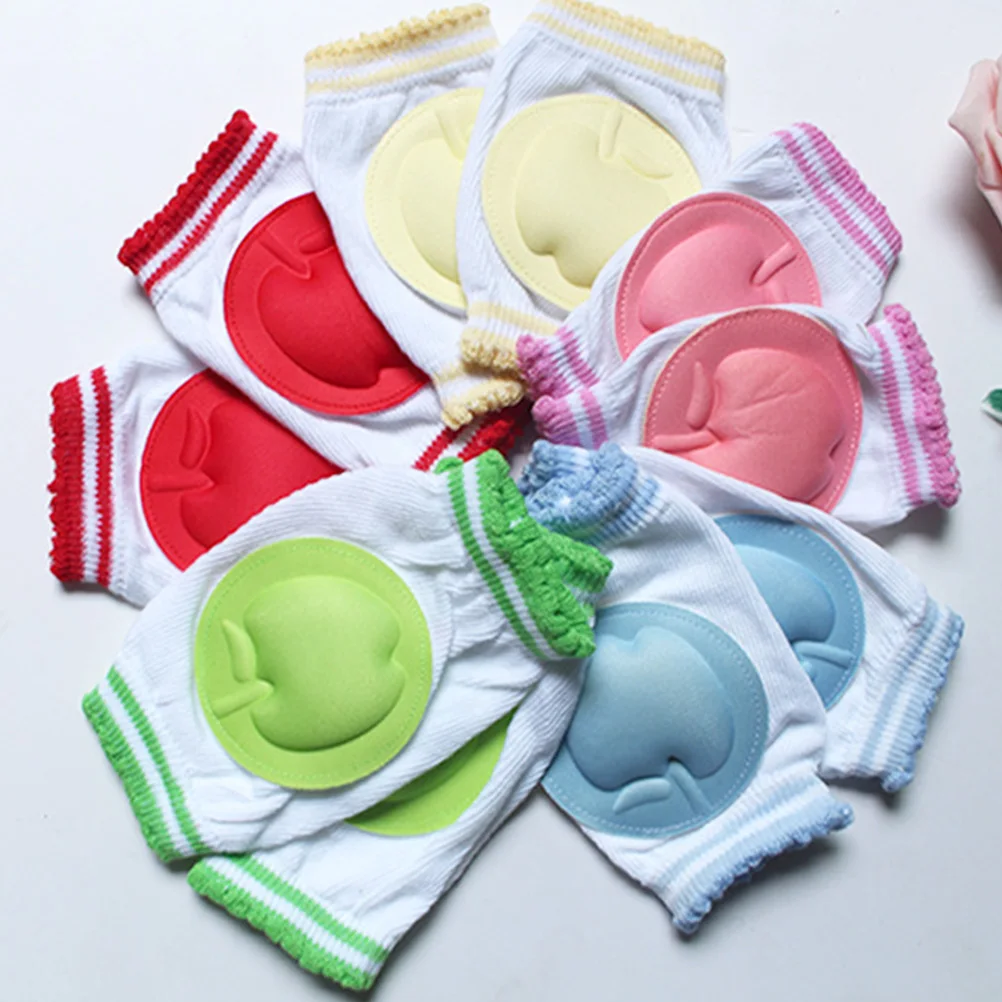 

1 Pair Kneepads Baby Knee Pads Crawling Protector Infant Toddler Soft Durable Breathable Machine Washable Blue For Kids