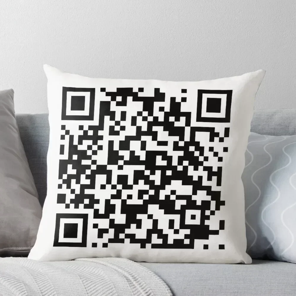 

QrCode Rick Astley - Never Gonna Give You Up Throw Pillow Christmas Pillows Luxury Sofa Cushions pillow