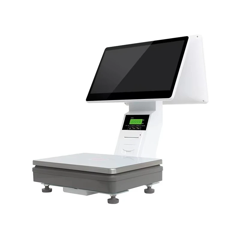 Zwart of wit 15,6 inch Windows Android All-in-One POS-systeem met printer, kassa, touchscreen POS, weegschaal, POS-schaal