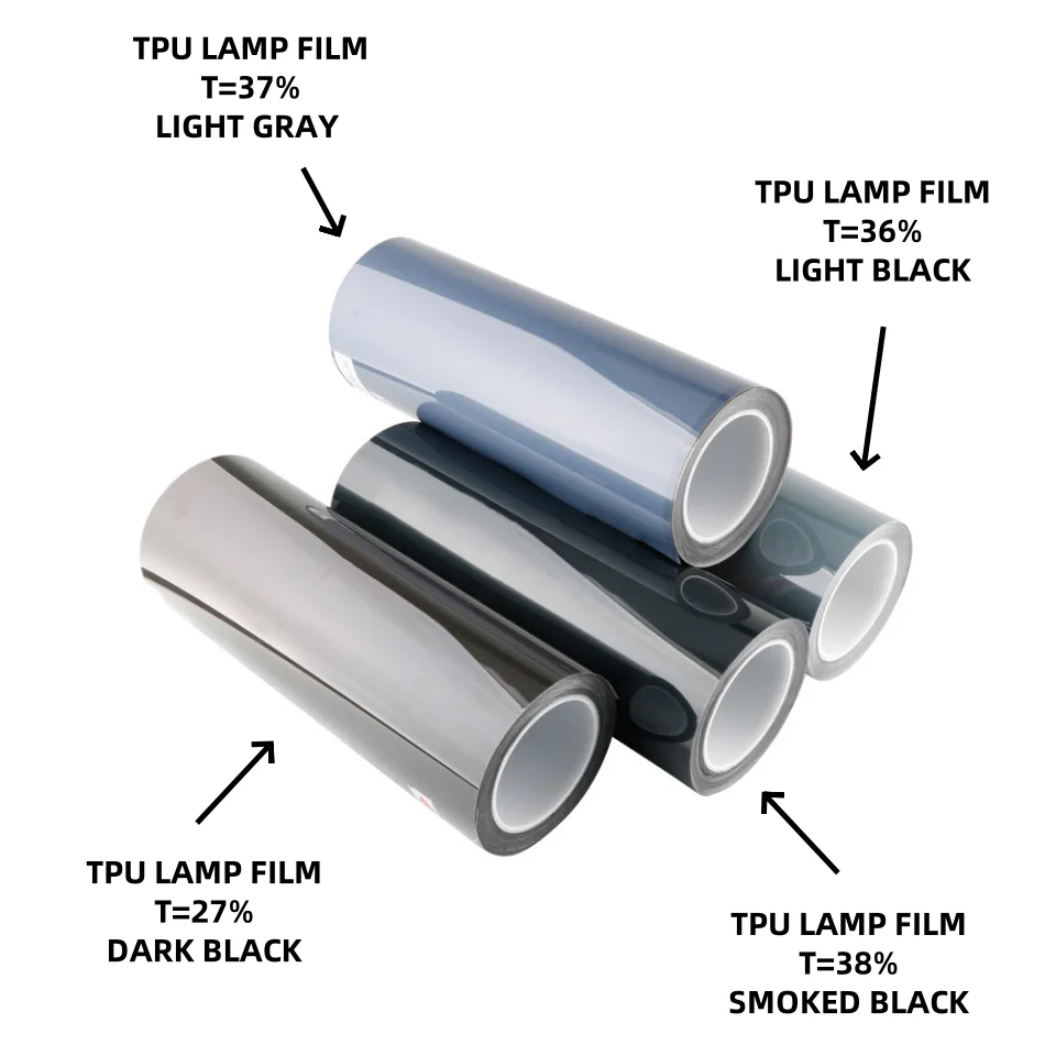 عالية الجودة بولي TPU PPF فيلم 0.3*15 متر/3 متر/2 متر/1 متر/Rls سيارة العلوي طبقة رقيقة واقية الشفاء الذاتي المضادة للخدوش ضوء أسود شفاف
