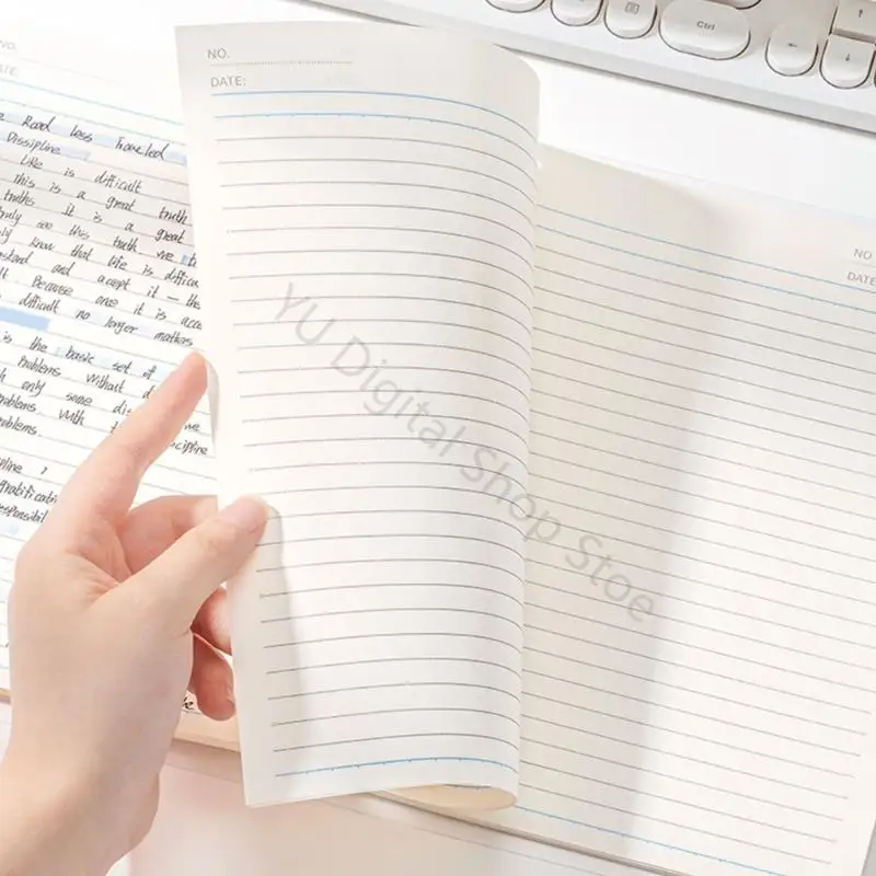 96BA B5 Note-Taking Notebook with Removable Spirals Binding, 120 Pages, and Lined Layout for Daily Writing and Study Review
