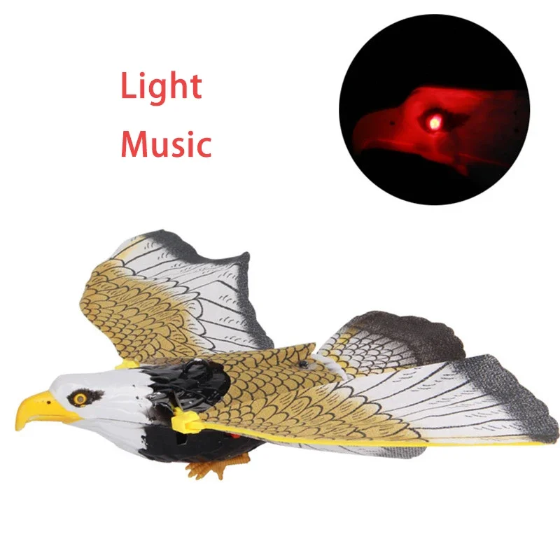 Elektronische Flying Eagle Sling Zwevende Vogelmodel met LED-geluid Kinderspeelgoed Cadeau Elektrische 360-graden Flying Eagle