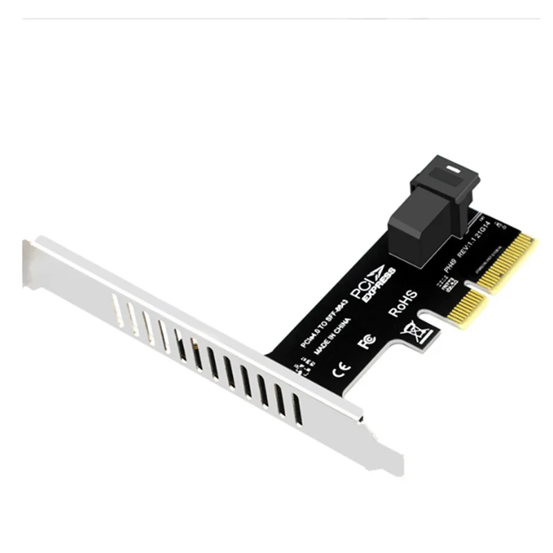 Pcie To SFF 8643 4X/8X Adapter Card U.2 Port Card For Nvme SSD Converter Hard Disk Expansion Card For Desktop