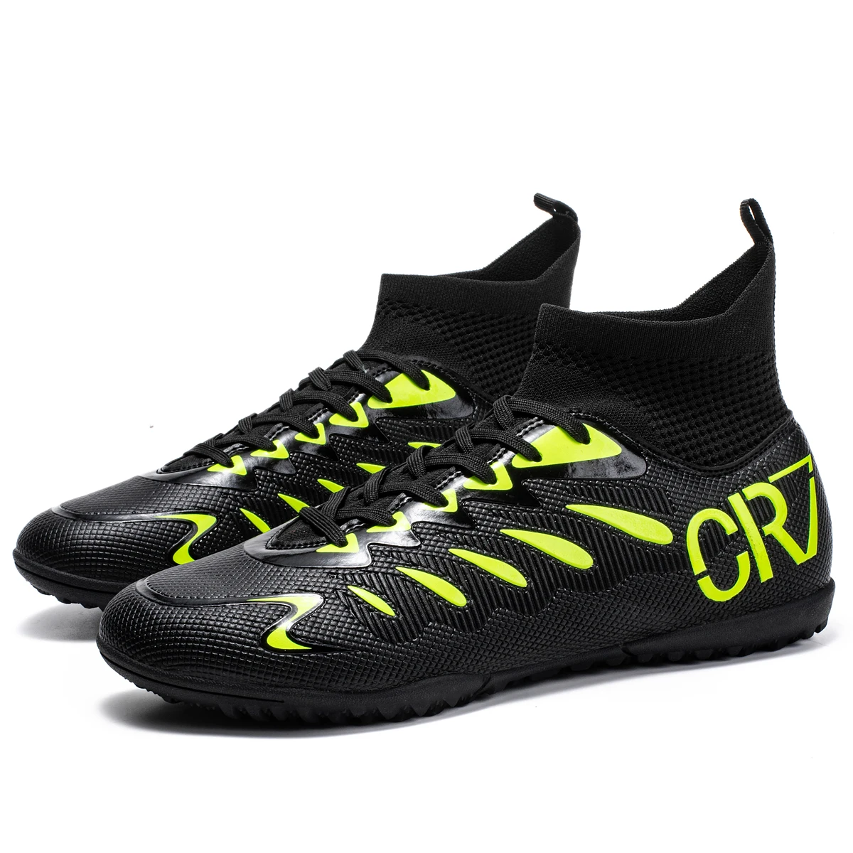 

Football shoes with high top, men's football style, broken nails, adult students, breathable, professional competition, wear-re