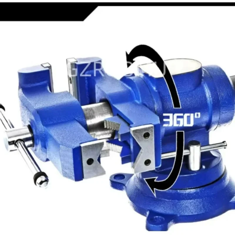 360 Degree Rotating Bench Vise Multi-Function Duty Table Vice Workpiece Clamping Fixing Fixture for Workshop Processing Tasks