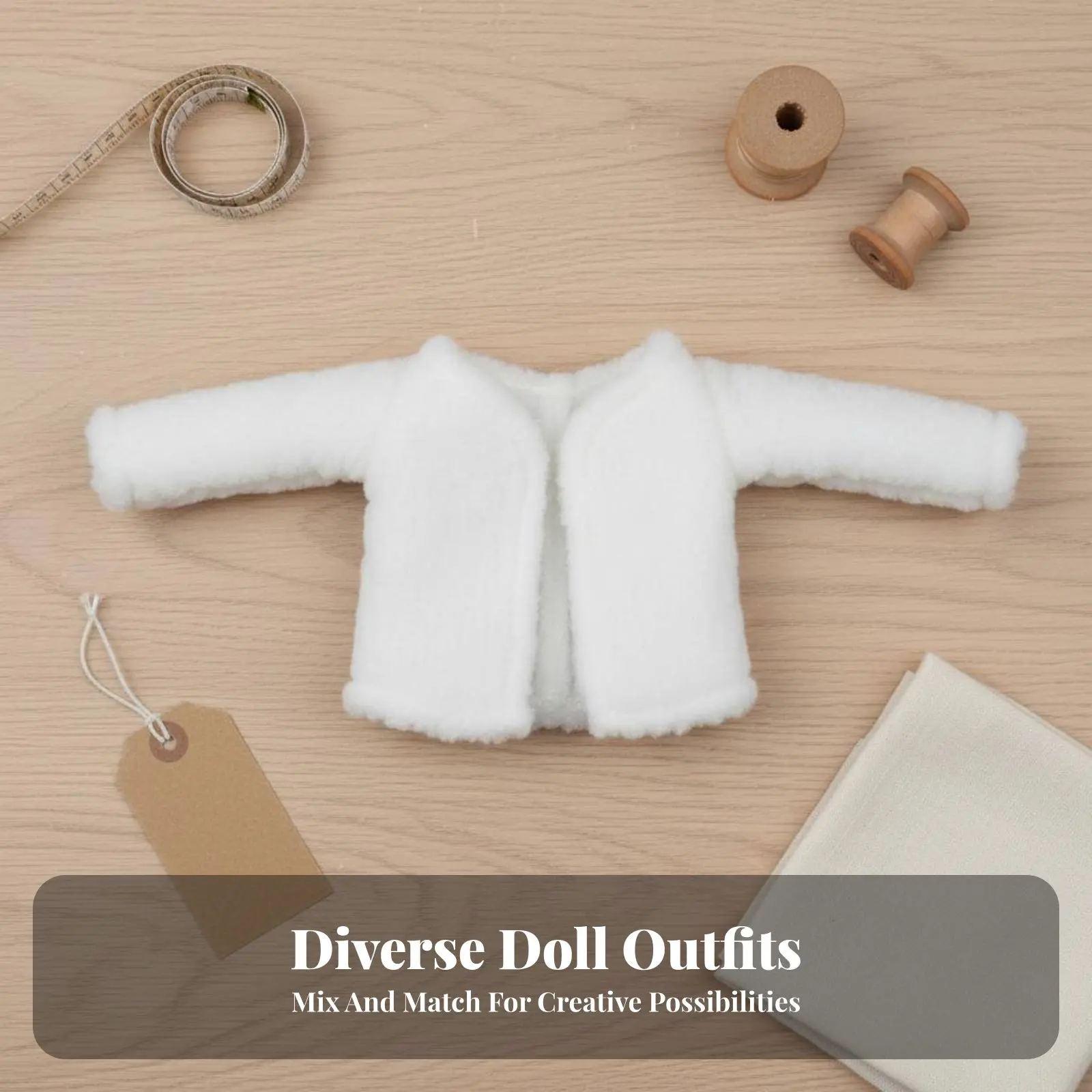 

30cm Doll Winter Coat Fashionable Design Soft Doll Coat Soft Texture Toy Accessory for Girls, Kids, Display, Dollhouse Play