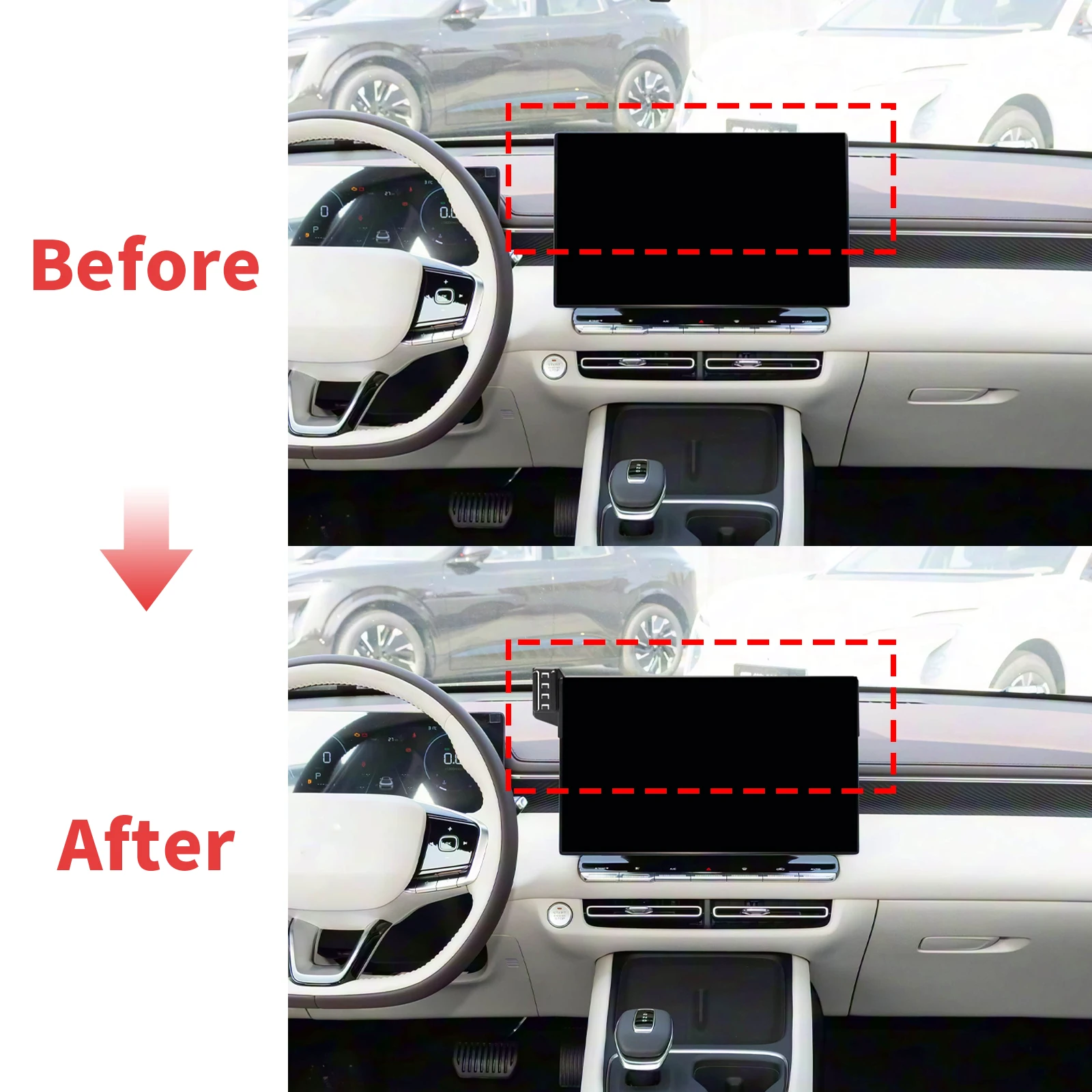 

for Changan CS75 Plus 4th 2026 2027 Stable Clip-On Phone Holder​​ Mount Screen Base No Vibration​ Car accessoires