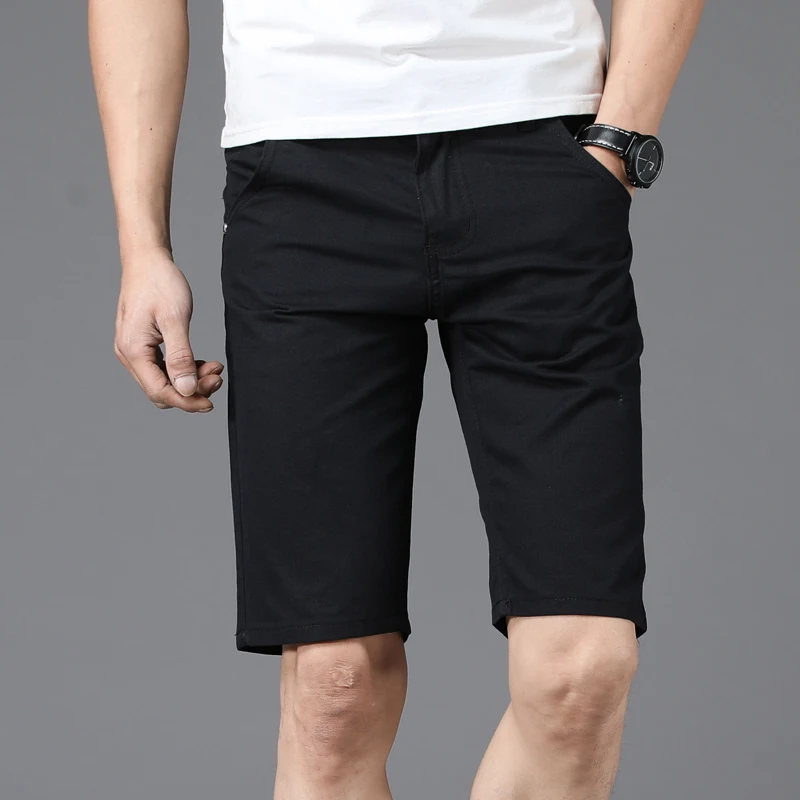 2024 Summer Thin Casual Shorts Men\'s Casual Big Pocket Pants Fashion Straight Slim Male Knee Length Straight Beach Shorts