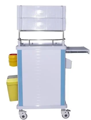 Medical Hospital Furniture ABS Emergency Trolley Cart for Sales