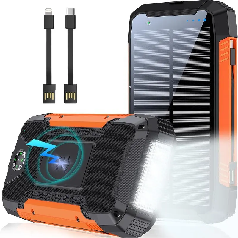 

30000 mAh Solar Power Bank Fast Charging For outdoor camping For IPHONE SAMSUNG HUAWEI XIAOMI