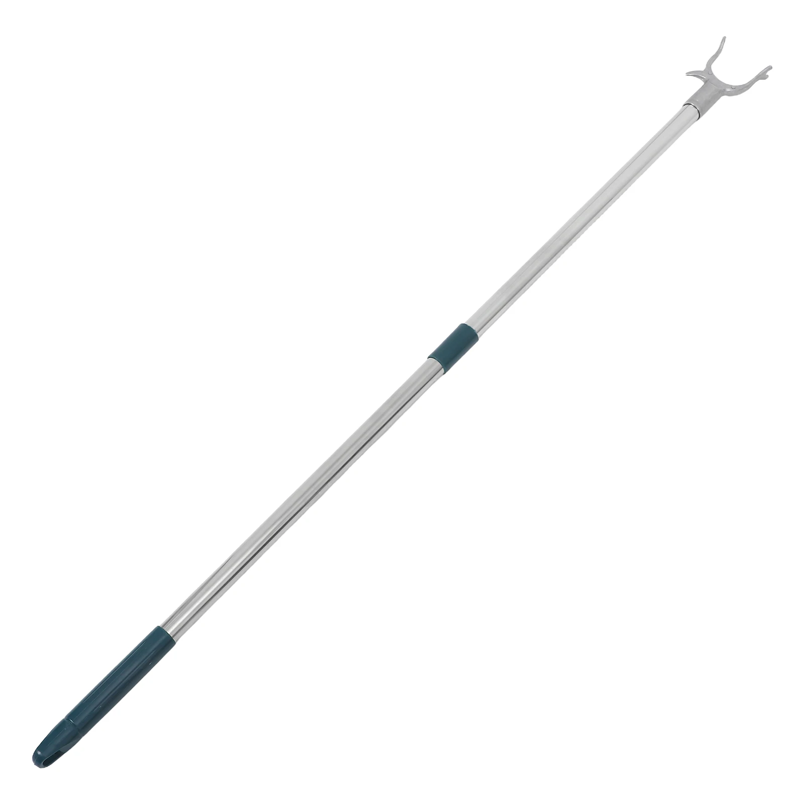 

Stainless Steel Retractable Clothes Drying Pole Hanger Rod for Balcony Outdoor Fork Head Smooth Edges Versatile Hanging-reaching