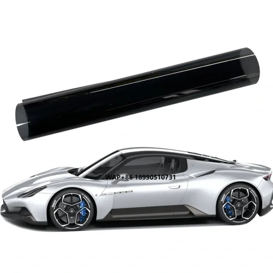 

2mil Titanium Magnetron PET Film 65% Light Transmittance Explosion-Proof High-Definition Night Self-Healing Window Film for Cars
