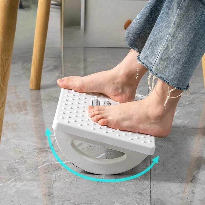 Office Foot Rest Stool Semi-circular Rocking Anti-slip Under Desk Footrest Household Foot Stool