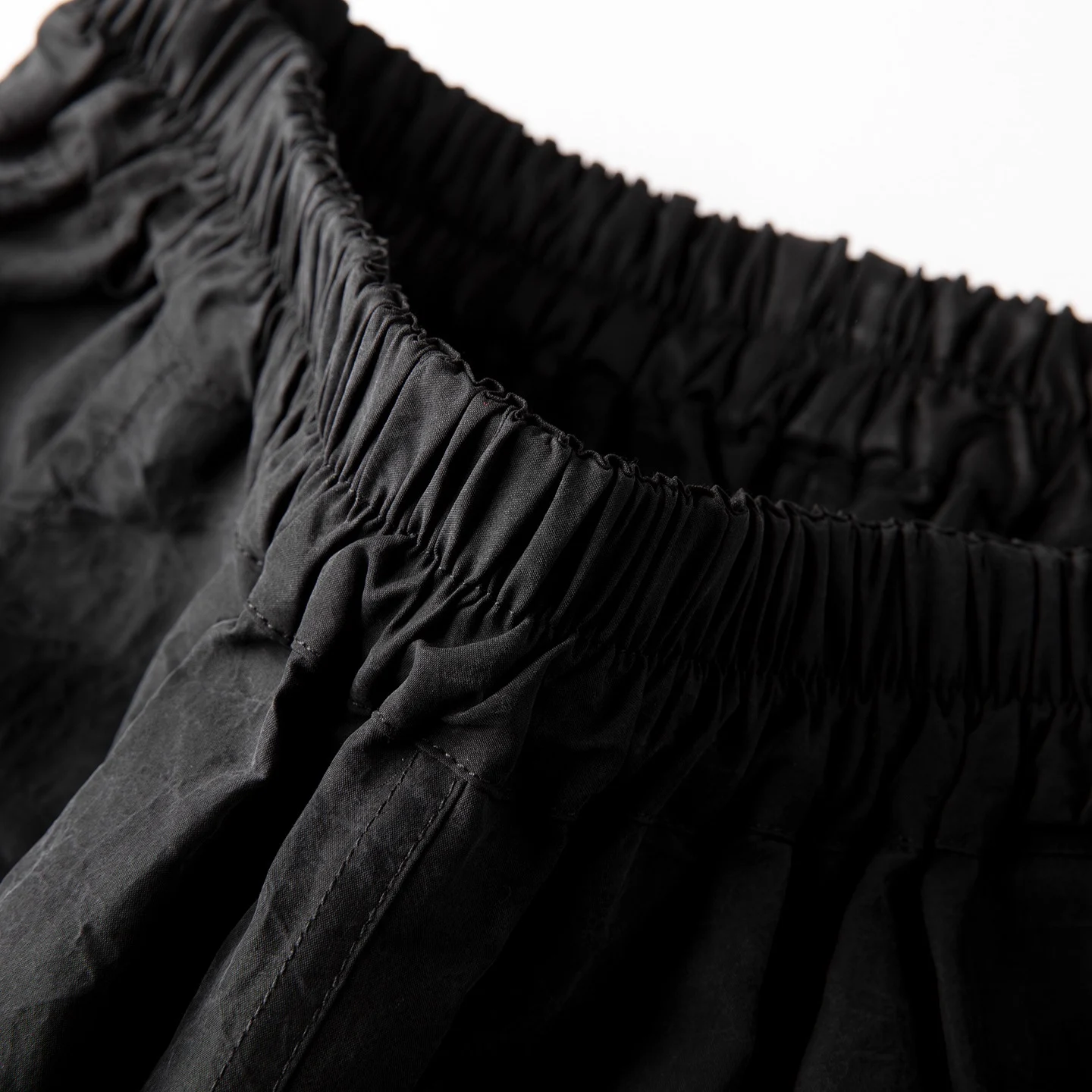 Women's Fashion Black 100% Natural Mulberry Silk Turtle Crack Gambiered Guangdong Gauze Retro Pocket Design Straight-leg Pants