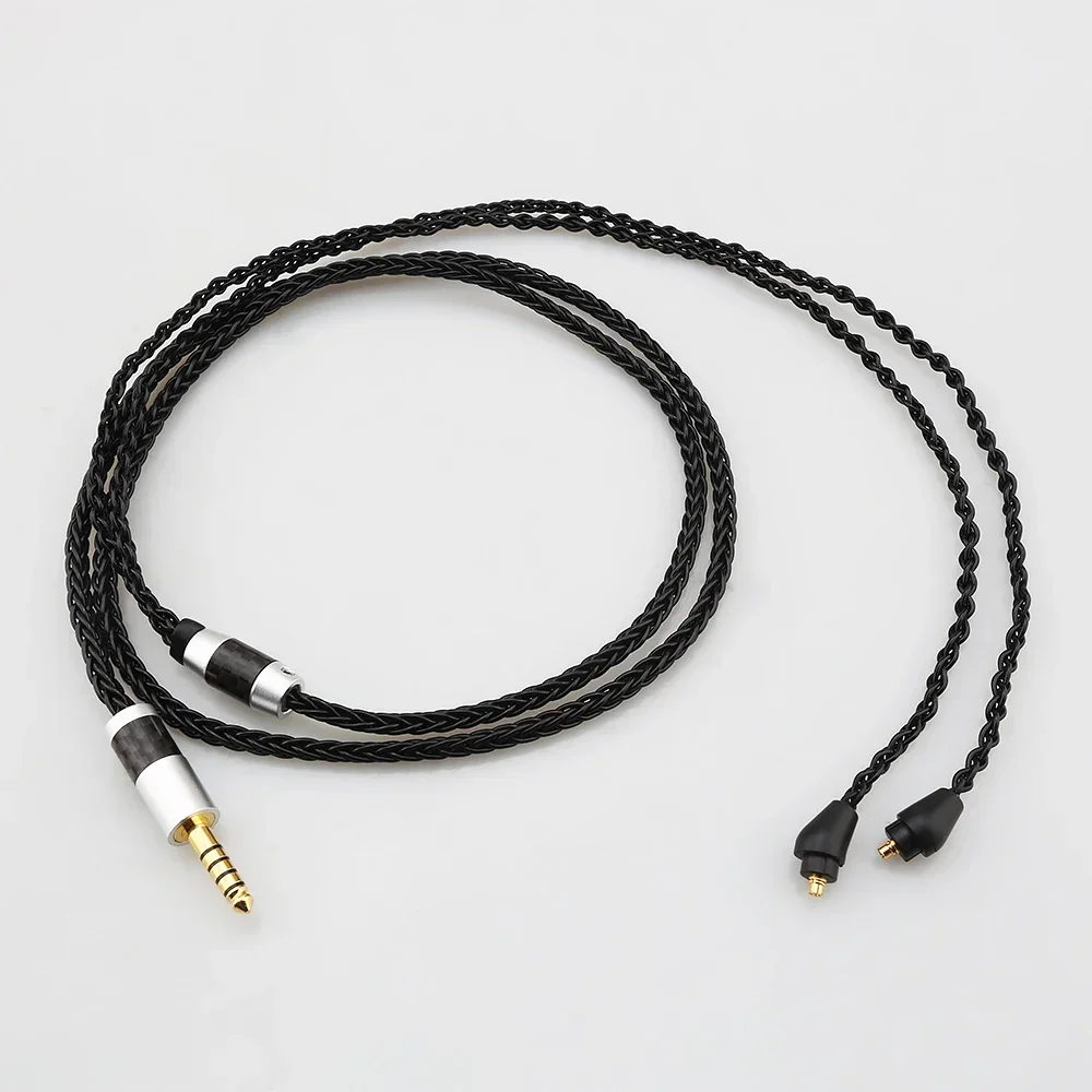 Audiocrast HIFI 8 Core Silver Plated Black Earphone Cable For Sony XBA-H2 XBA-H3 XBA-Z5 xba-A3 xba-A2 Headphones